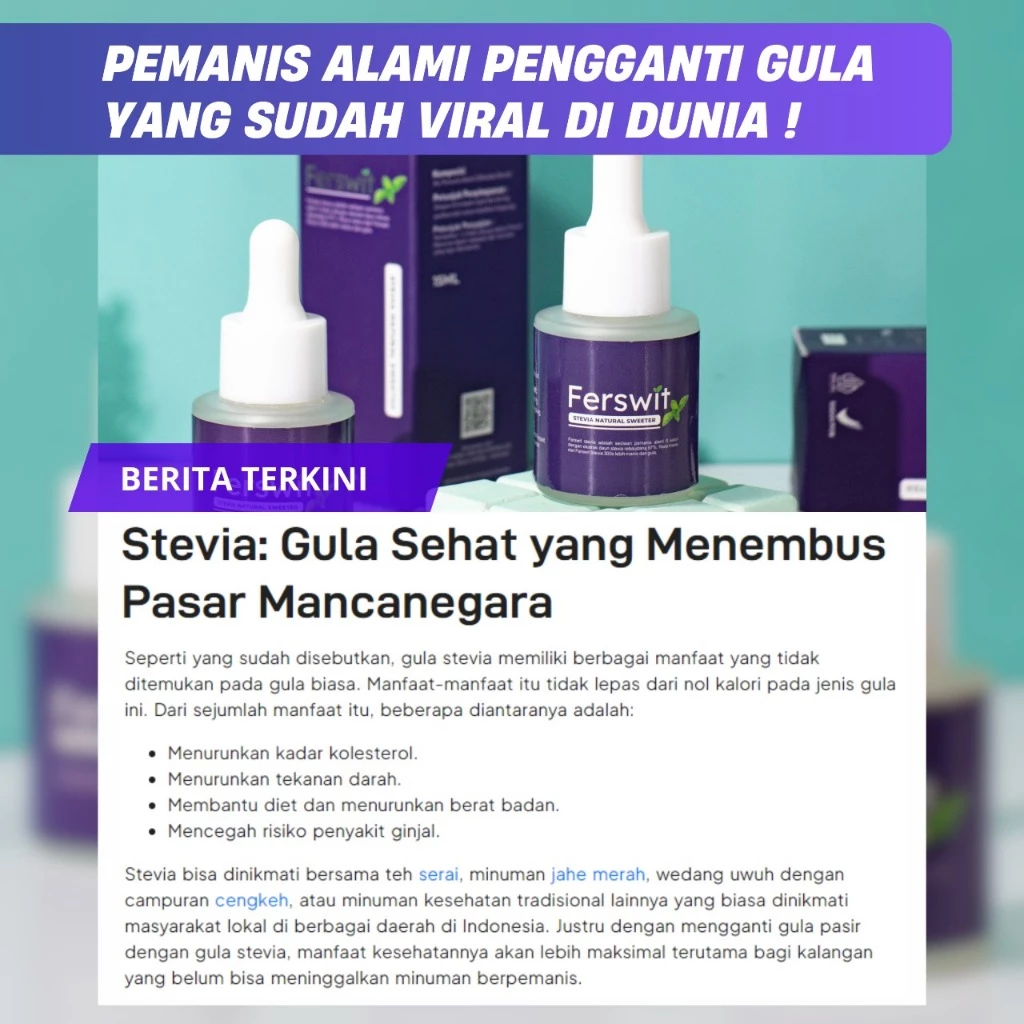 Fakta apakah gula stevia aman